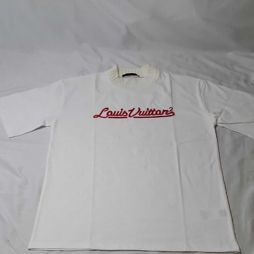 Louis Vuitton x Nigo Embroided Mockneck Short Sleeve Tee